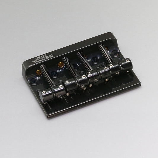 Gotoh - 201B-4 - 4 String Bass Bridge - Brass Saddle - Black