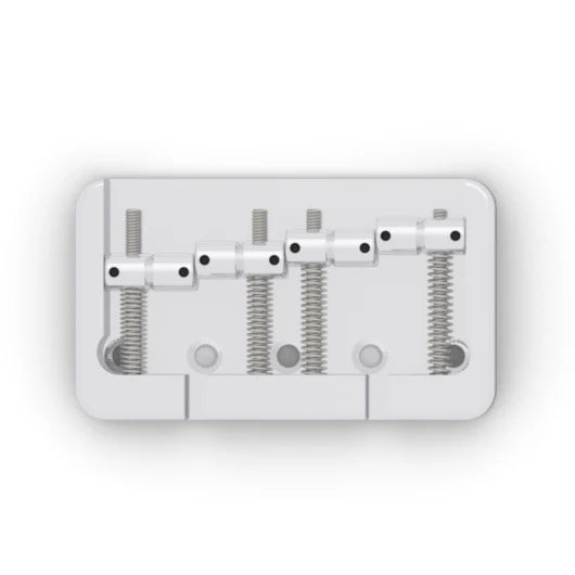 Hipshot - 5B4FM1AC  - 4 String B Style Bass Bridge - Chrome