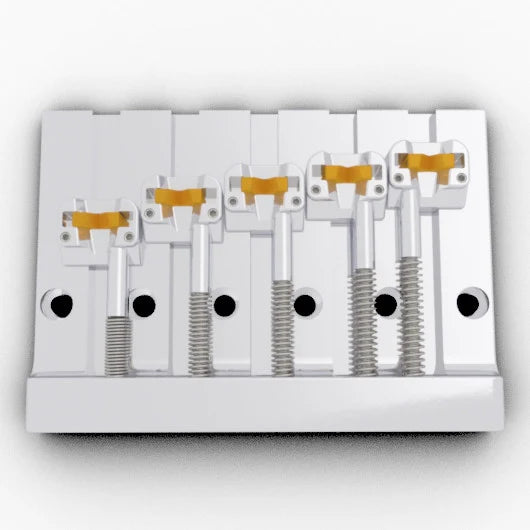 Hipshot - 5K501C  - 5 String Kickass Bass Bridge - Chrome