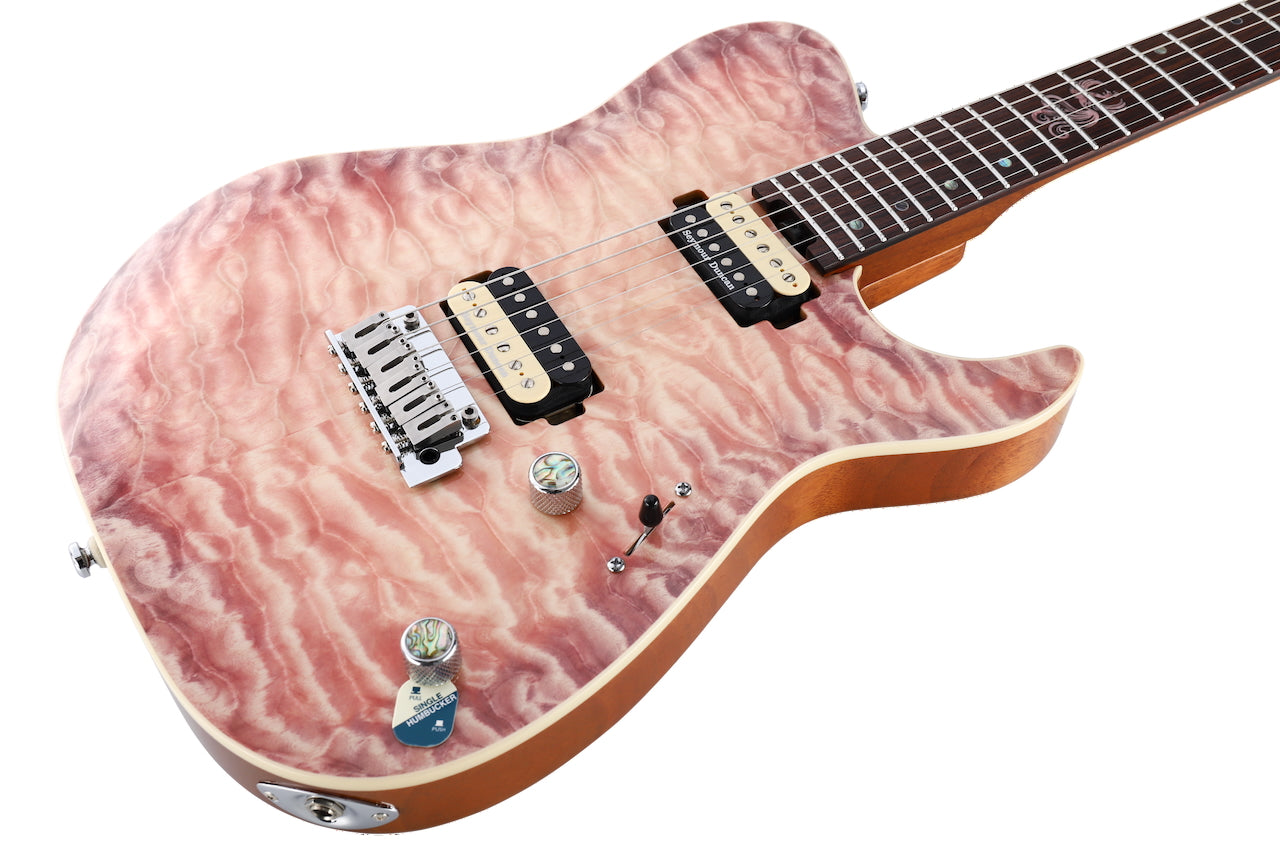 PD-TLM Seymour Duncan TB4 - SH1 / 5mm Roasted maple top+1mm 5A Quilted Maple veneer / Wilkinson bridge