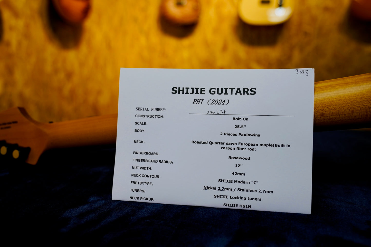 Shijie RHT Certificate 1