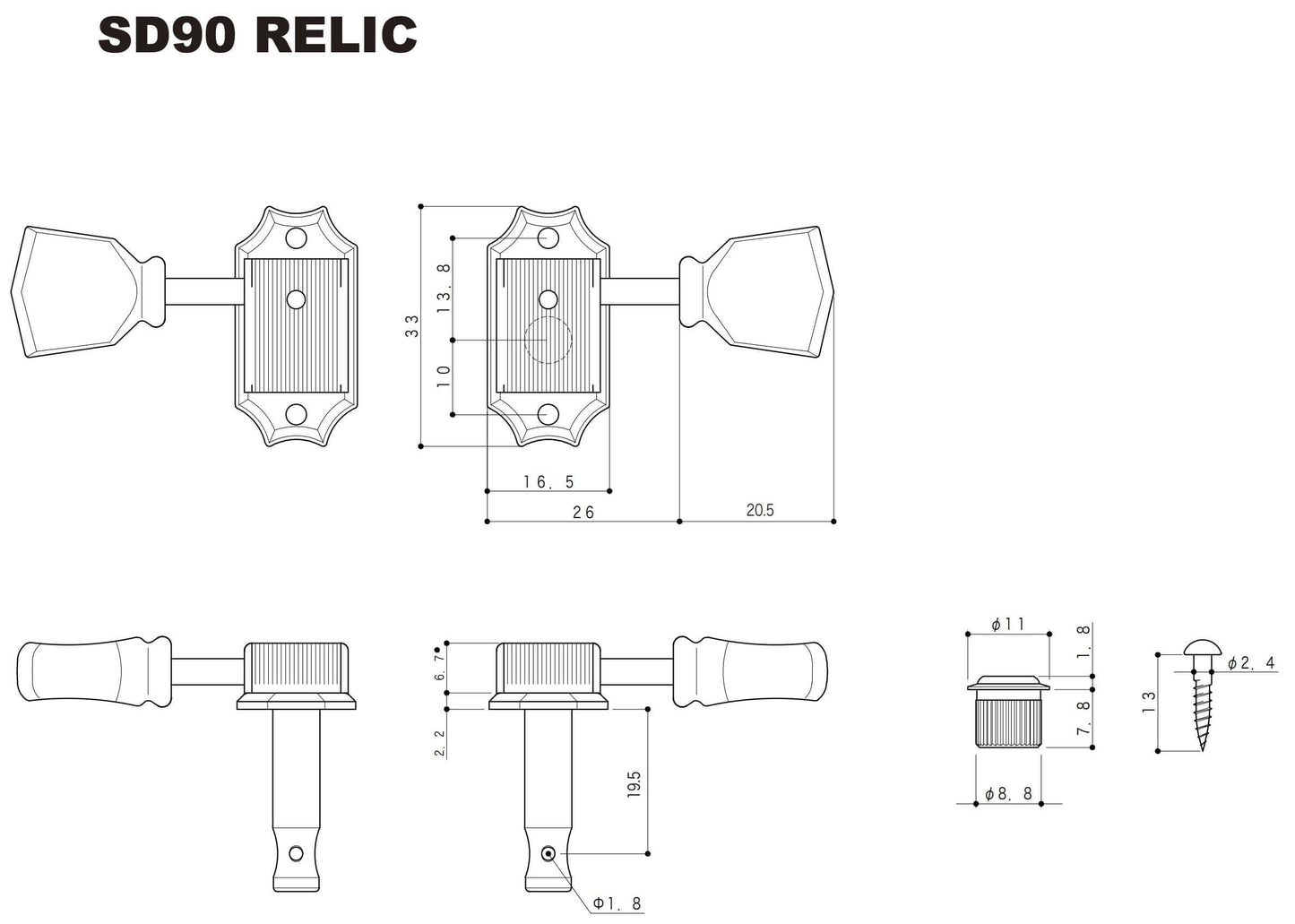 Gotoh - SD90 Relic Dimension