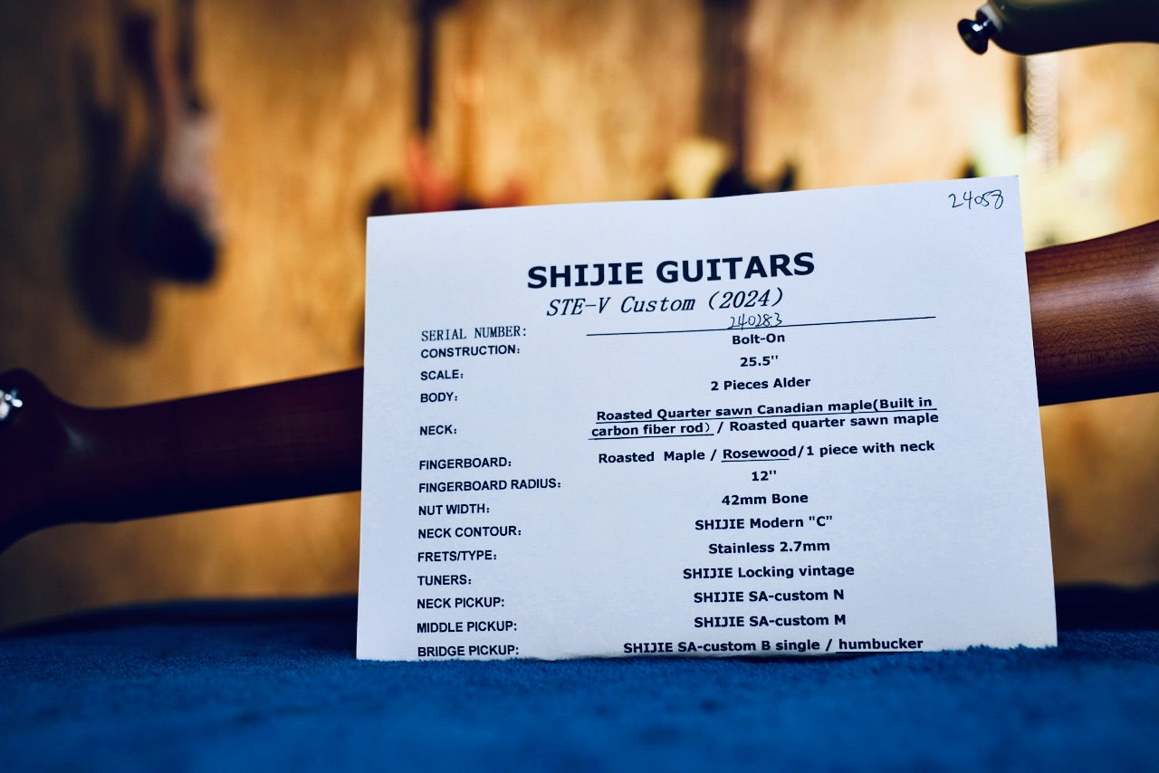 Shijie - STE-V Custom HSS - Vintage White - Specification 1