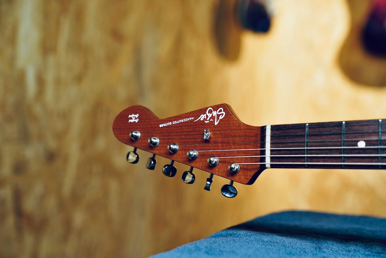 Shijie - STE Custom HSS - Shell Pink - Headstock