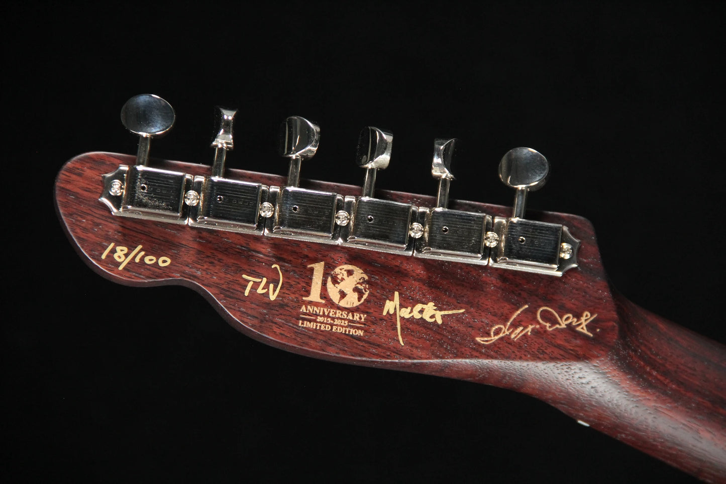 TLV-MASTER 10th Anniversary-Rosewood Top - Headstock Back