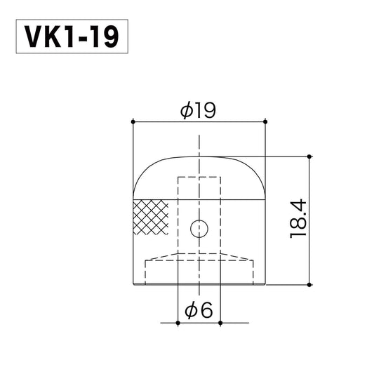 Gotoh - VK1-19 Dimension