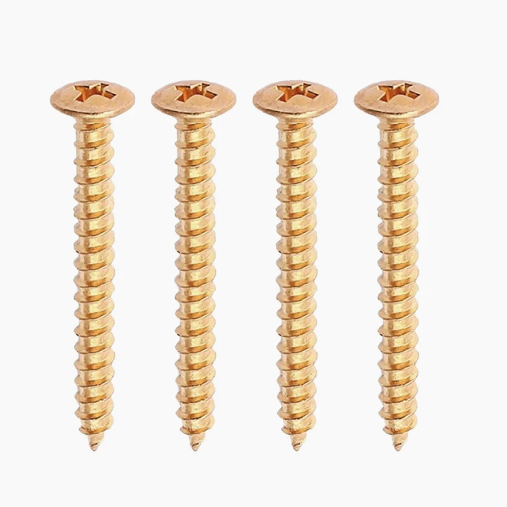 Allparts GS-0005 gold neckplate screw for guitar