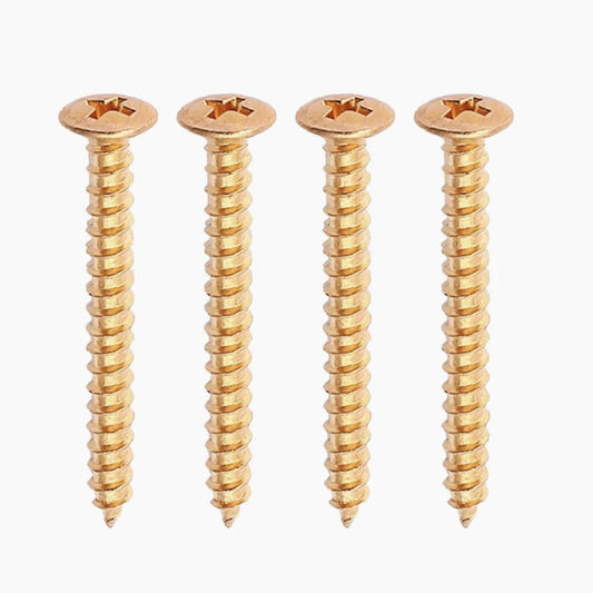 Allparts GS-0005 gold neckplate screw for guitar