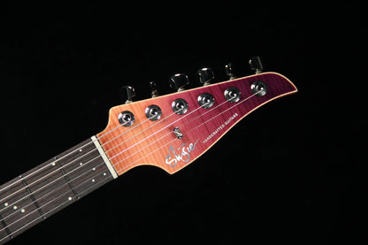 PD-Master Pegasus 10th purple pink mahogany FM - Headstock