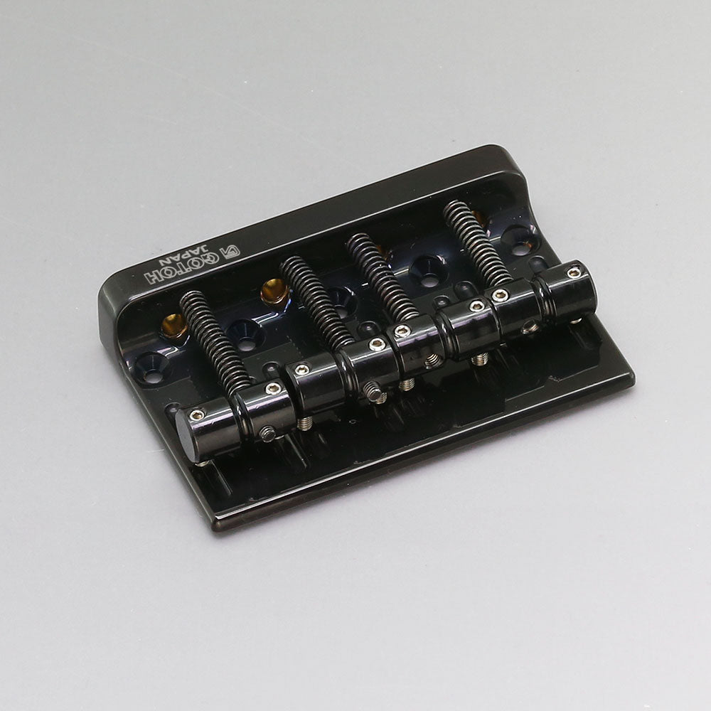Gotoh - 201B-4 - 4 String Bass Bridge - Brass Saddle - Black