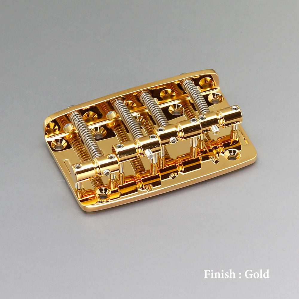 Gotoh - 203B-4 - 4 String Bass Bridge - Brass Saddle - Gold
