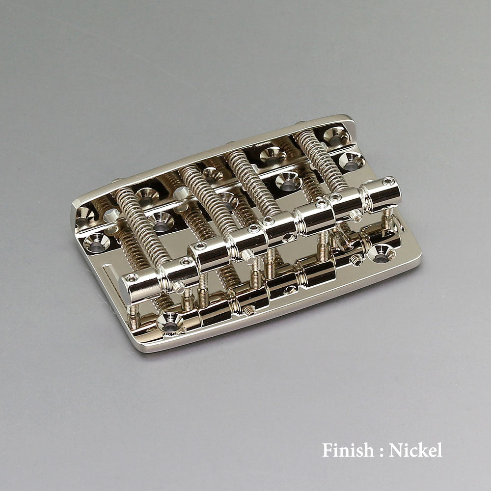 Gotoh - 203B-4 - 4 String Bass Bridge - Brass Saddle - Nickel