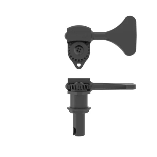 Hipshot - 20650SKB - USA Ultralite® Bass Tuning Machine 3/8" - Black  - Short Y Key - Bass Side