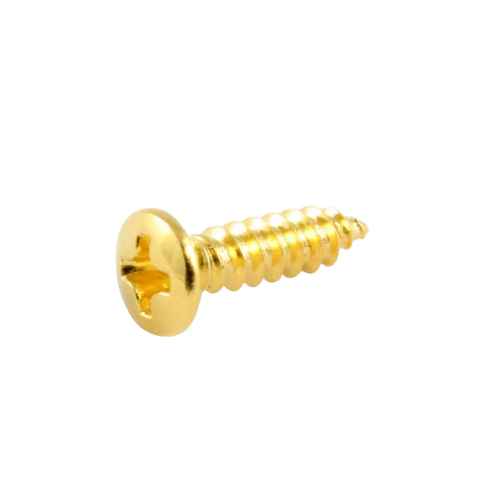 Allparts GS-0001 gold pickguard screw for guitar