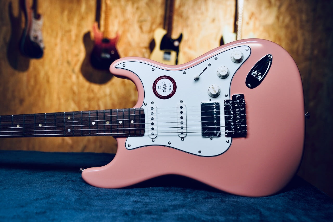  Shijie - STE Custom HSS - Shell Pink - Stainless fret - Alder Body