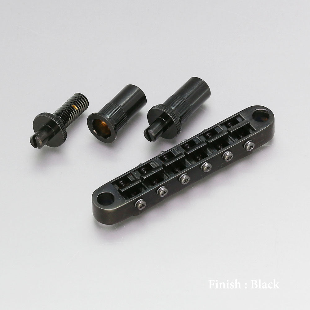 Gotoh - GE103B-T - Tune-O-Matic - Nashville Style Bridge (Post Stud Mount) - Black