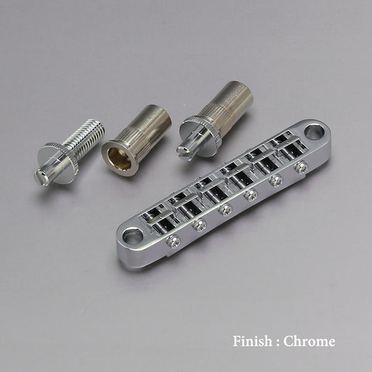Gotoh - GE103B-T - Tune-O-Matic - Nashville Style Bridge (Post Stud Mount) - Chrome