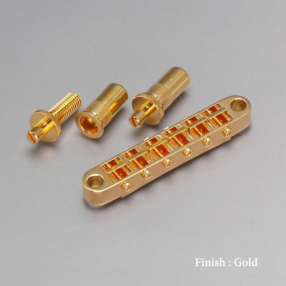 Gotoh - GE103B-T - Tune-O-Matic - Nashville Style Bridge (Post Stud Mount) - Gold