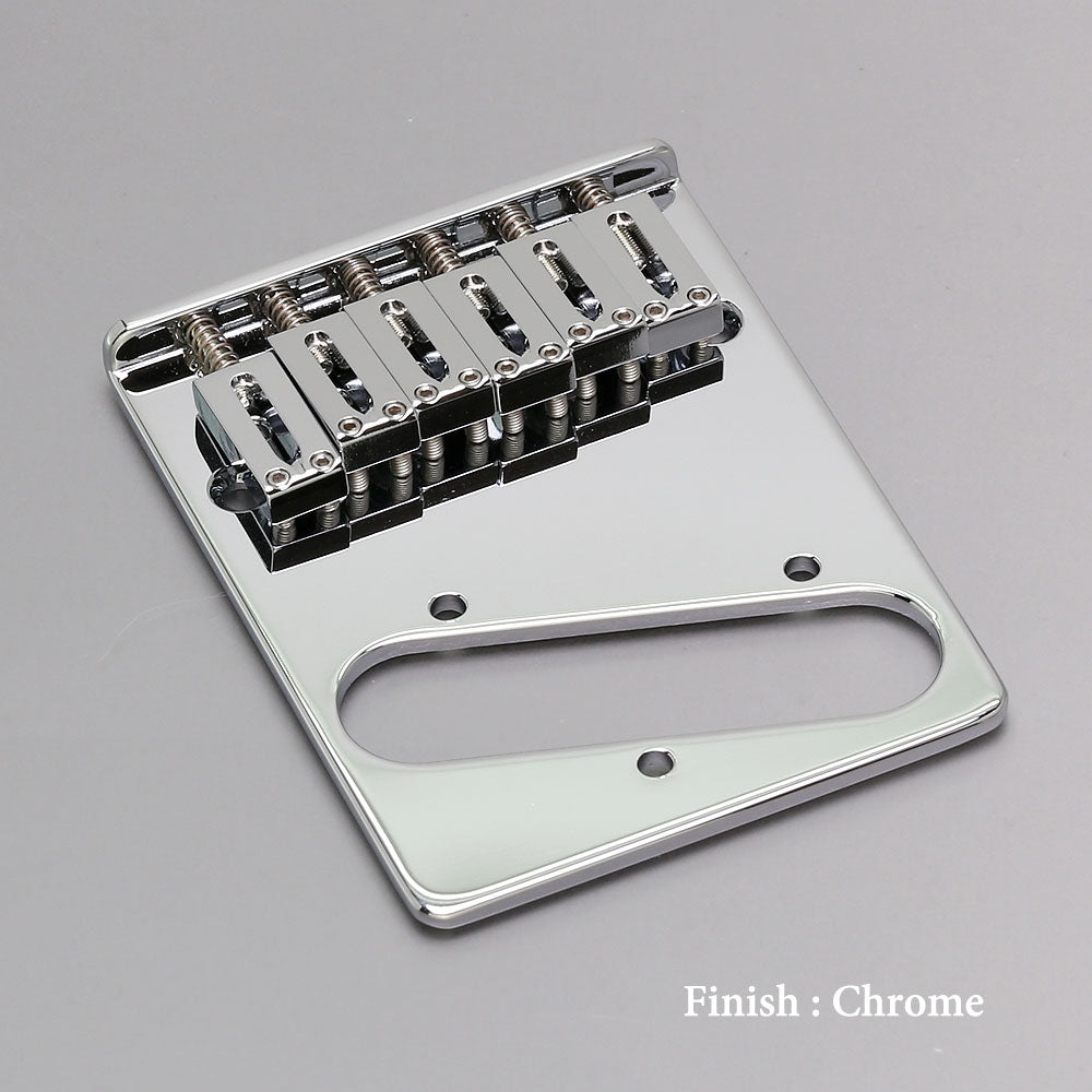 Gotoh - GTC201 - Brass Saddles Modern-style hardtail Bridge for Telecaster® - Chrome