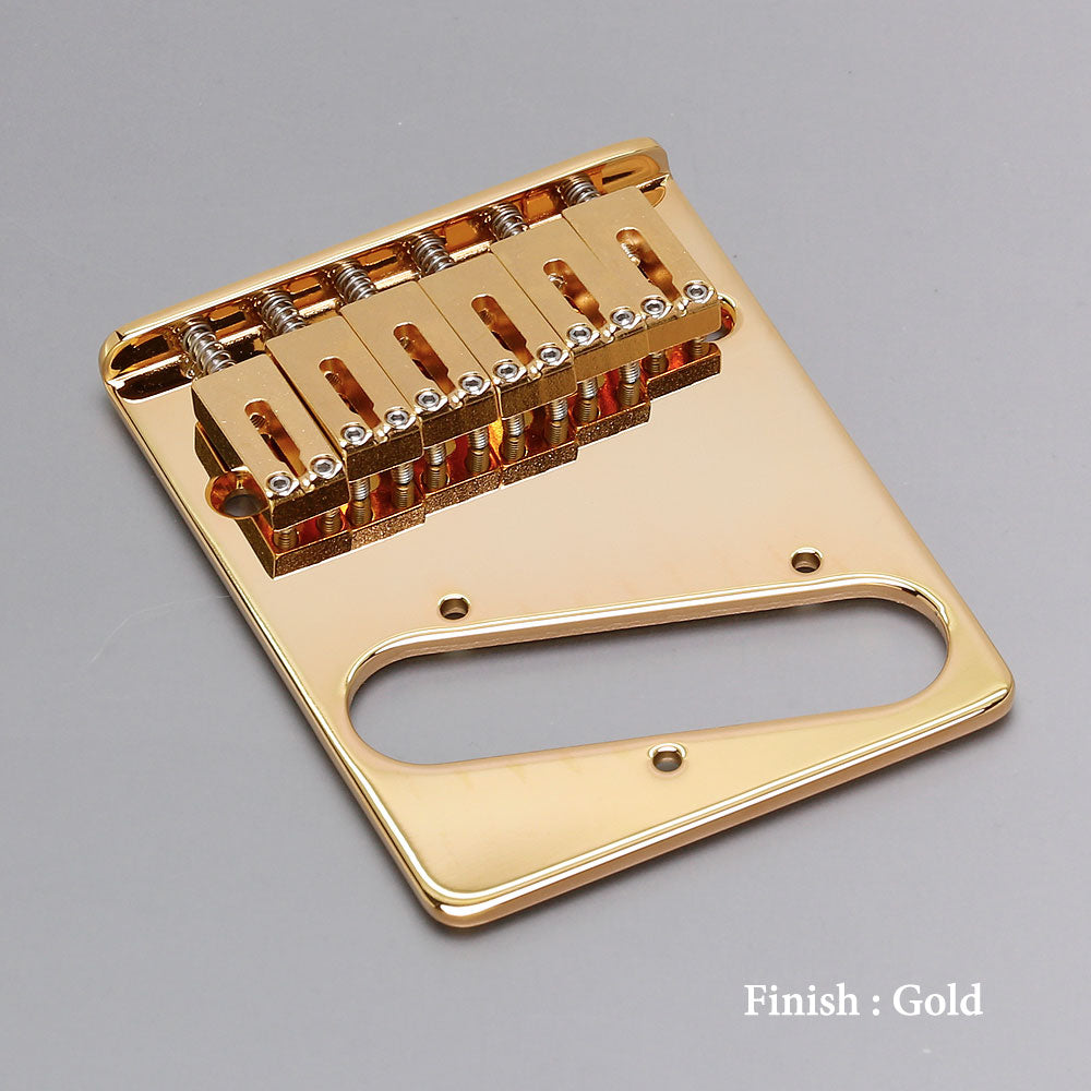 Gotoh - GTC202 - Steel Saddles Modern-style hardtail Bridge for Telecaster® - Gold