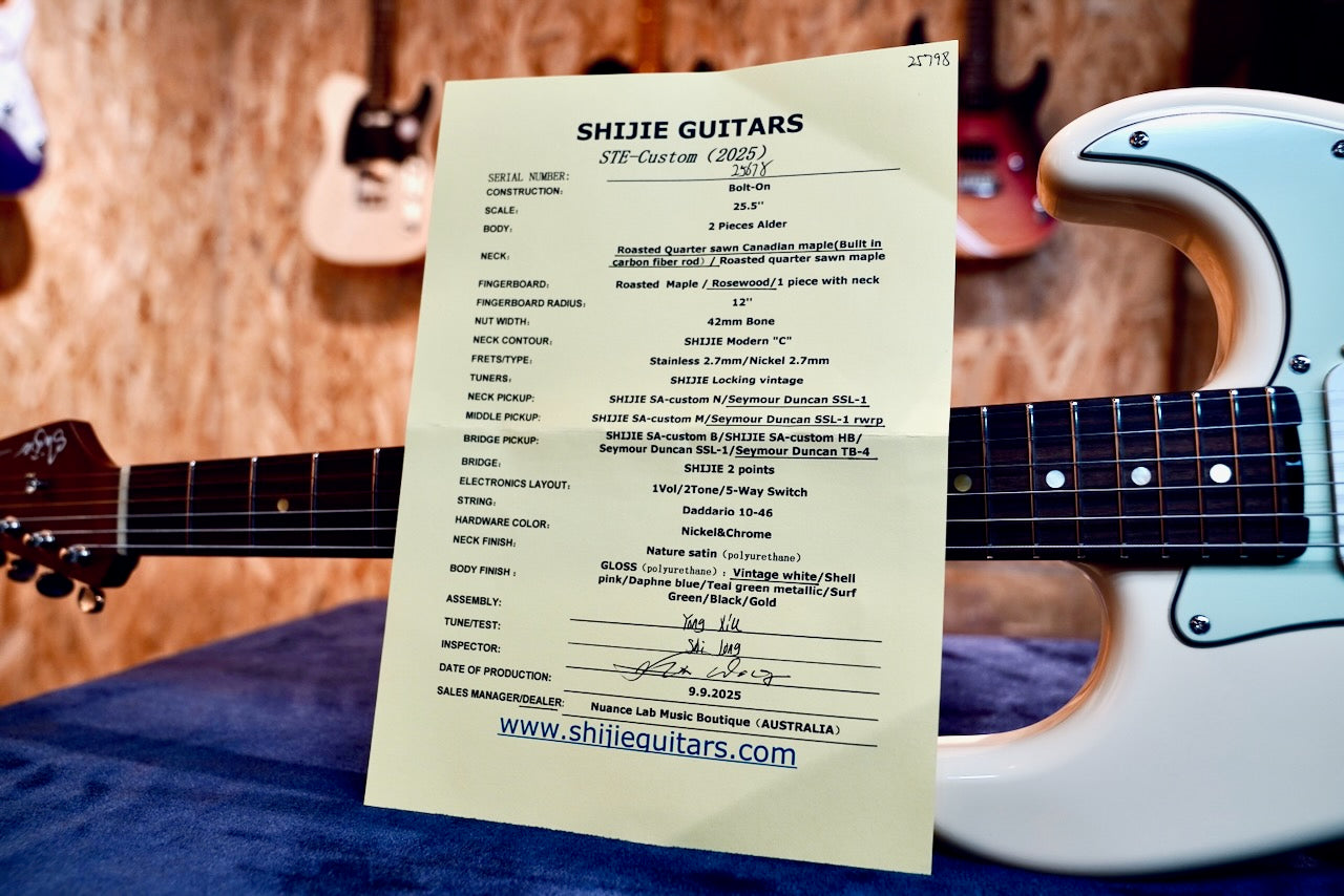 STE-Custom Vintage White - Specifications