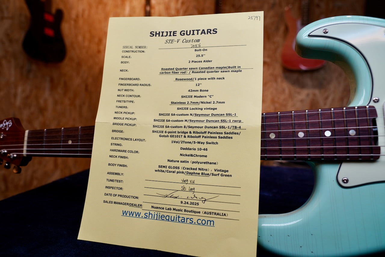 Shijie - STE-V CUSTOM Daphne Blue - Specficiation