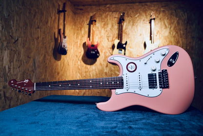  Shijie - STE Custom HSS - Shell Pink - Full Guitar