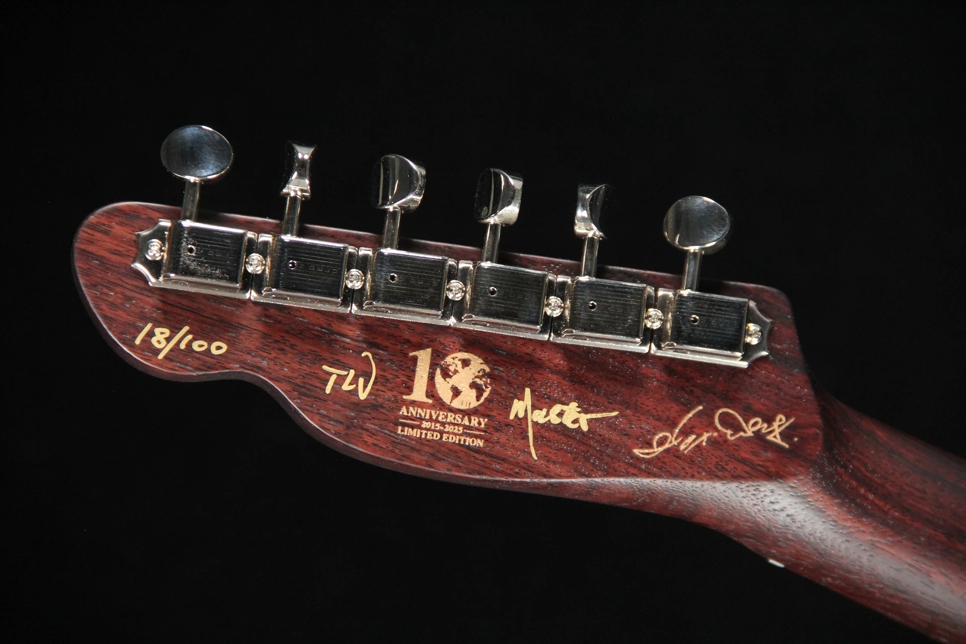 TLV-MASTER 10th Anniversary-Rosewood Top - Headstock Back