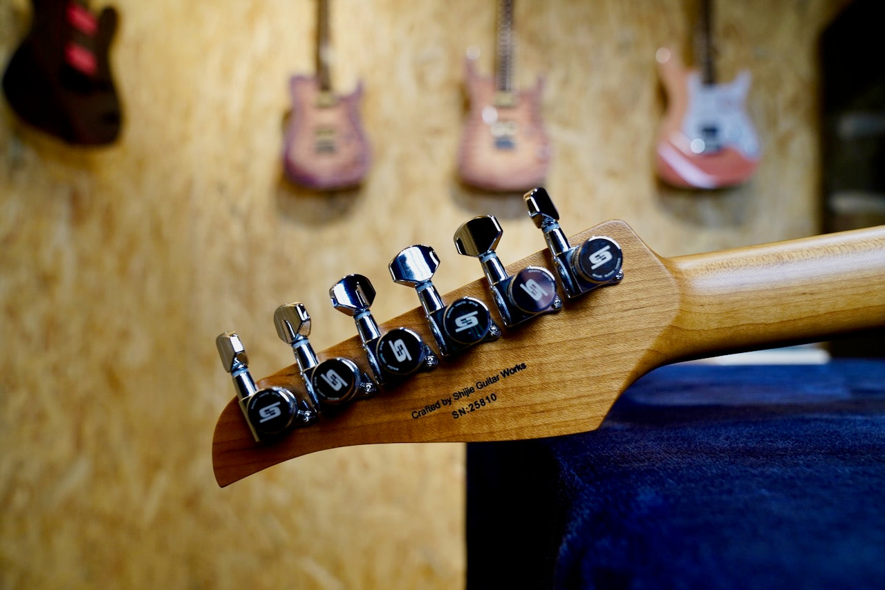 Shijie TM5 - Sand White - Locking Machine Heads