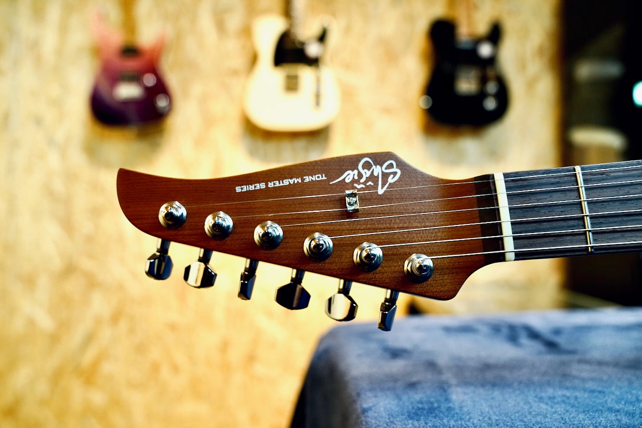 Shijie - TM-5 - Sakura Phantom Violet - Limited Dealer Custom Edition - Headstock