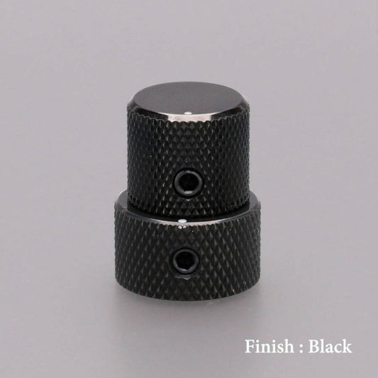 Gotoh - VK15T/VK18T - Dome Knob - Stacked Concentric Knob - Black