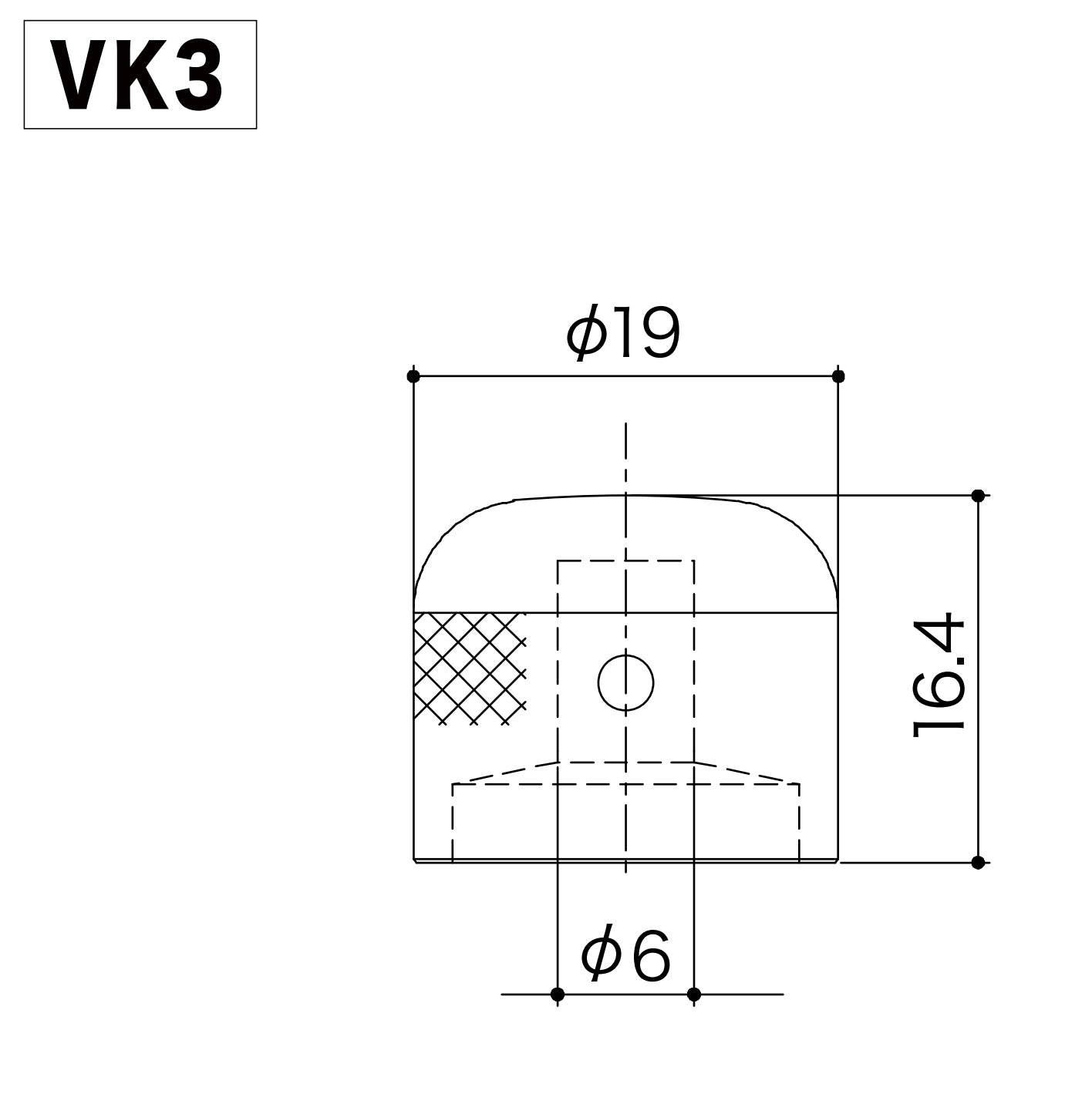 Gotoh - VK3 - Dimension