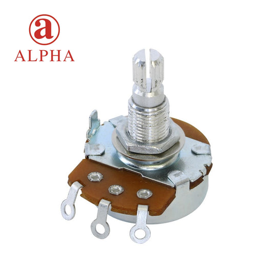 Alpha - 250K Audio Taper Pot - 24mm - Split-Shaft