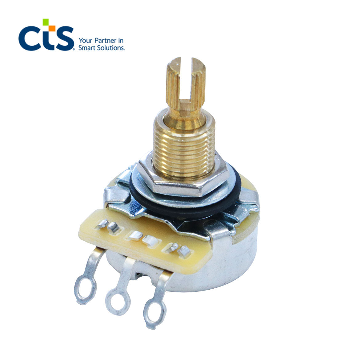 CTS -  Precision Audio Taper Pot - Vintage Dimple Split-Shaft - 500K